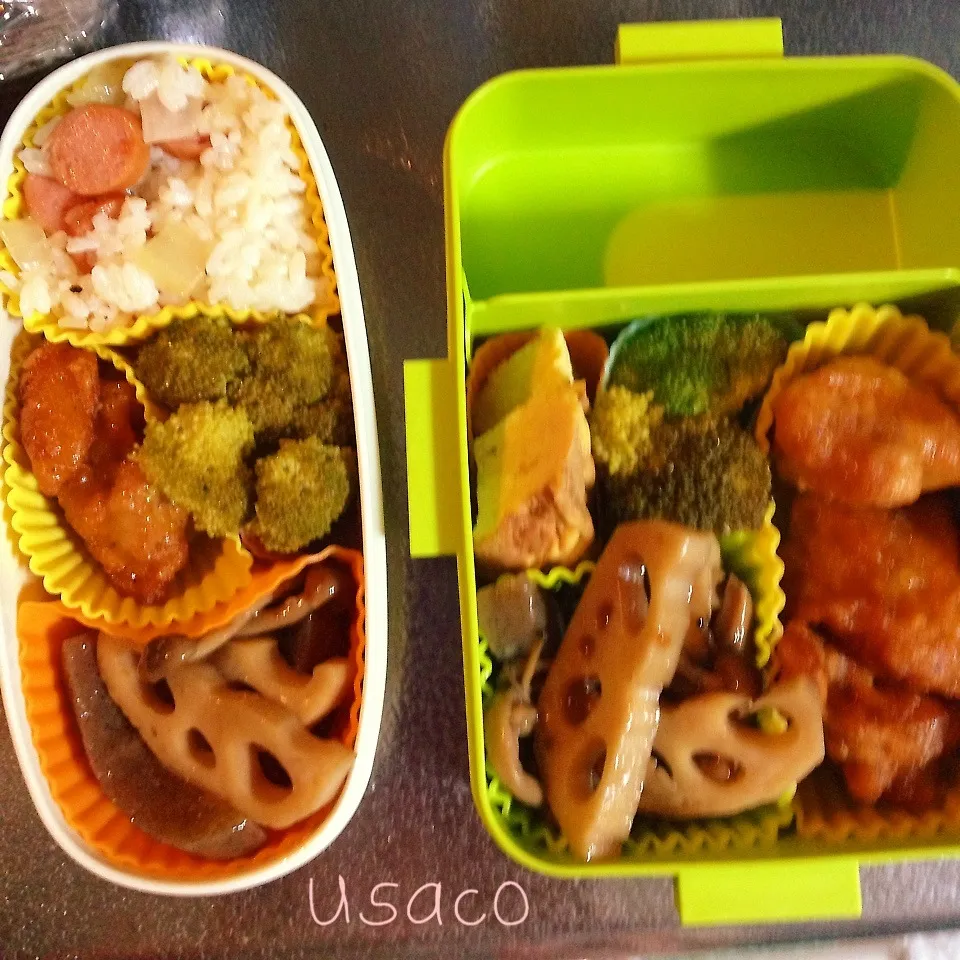 Snapdishの料理写真:ストック弁当（笑）|はちさん