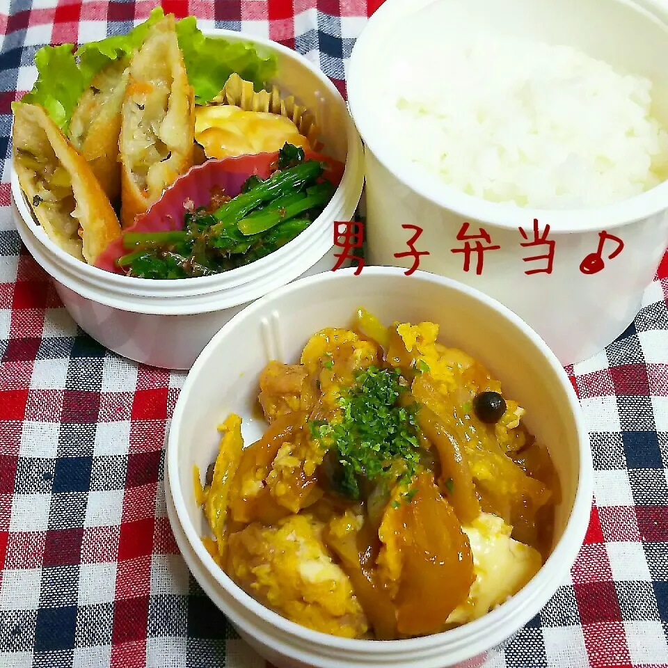 鶏親子煮弁当♪|ちびたまさん