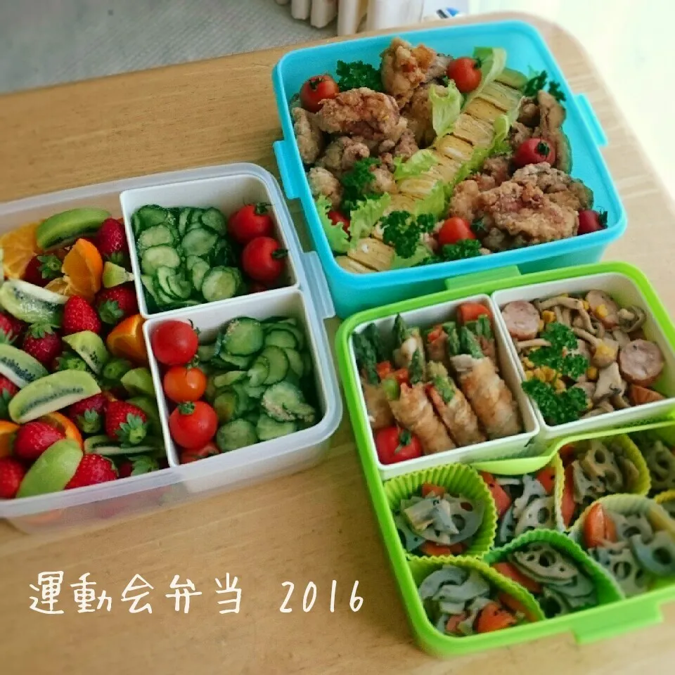 こむぎ家の運動会弁当 2016|こむぎさん