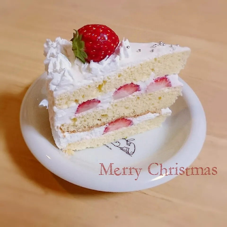 Snapdishの料理写真:クリスマスケーキ・カット|こむぎさん