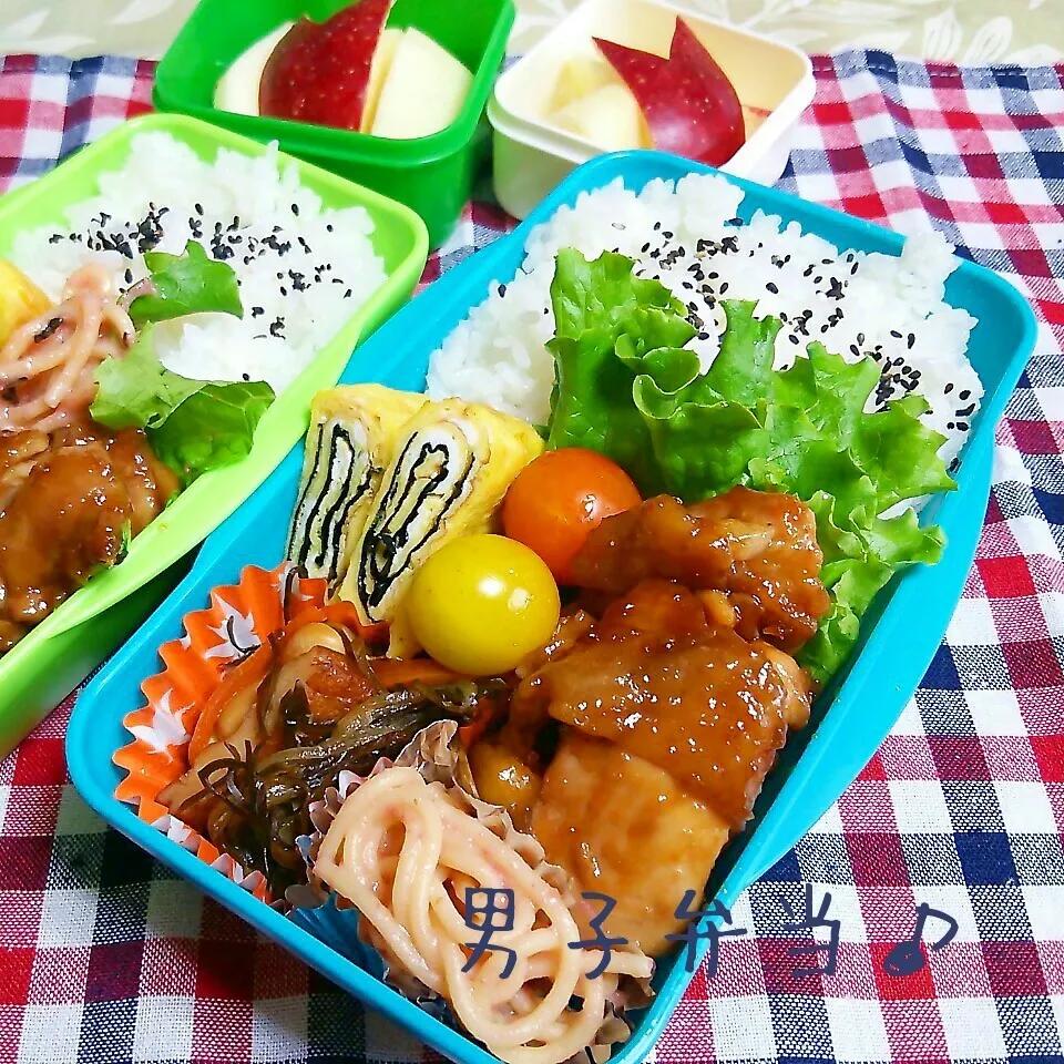 鶏チャーシュー弁当♪|ちびたまさん