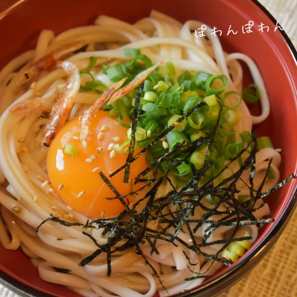 キミが好き♡とろんと絡まる釜玉うどん♡|ぽわんぽわんさん