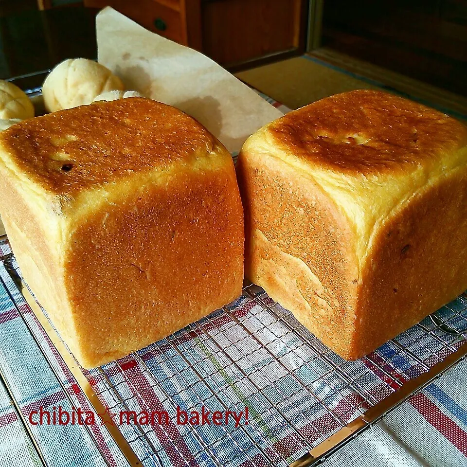 かぼちゃの角食パン☆|ちびたまさん