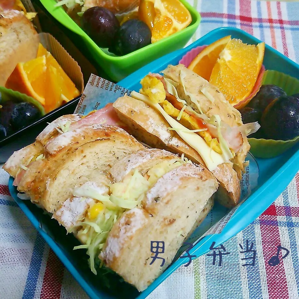 サンドイッチ弁当♪|ちびたまさん