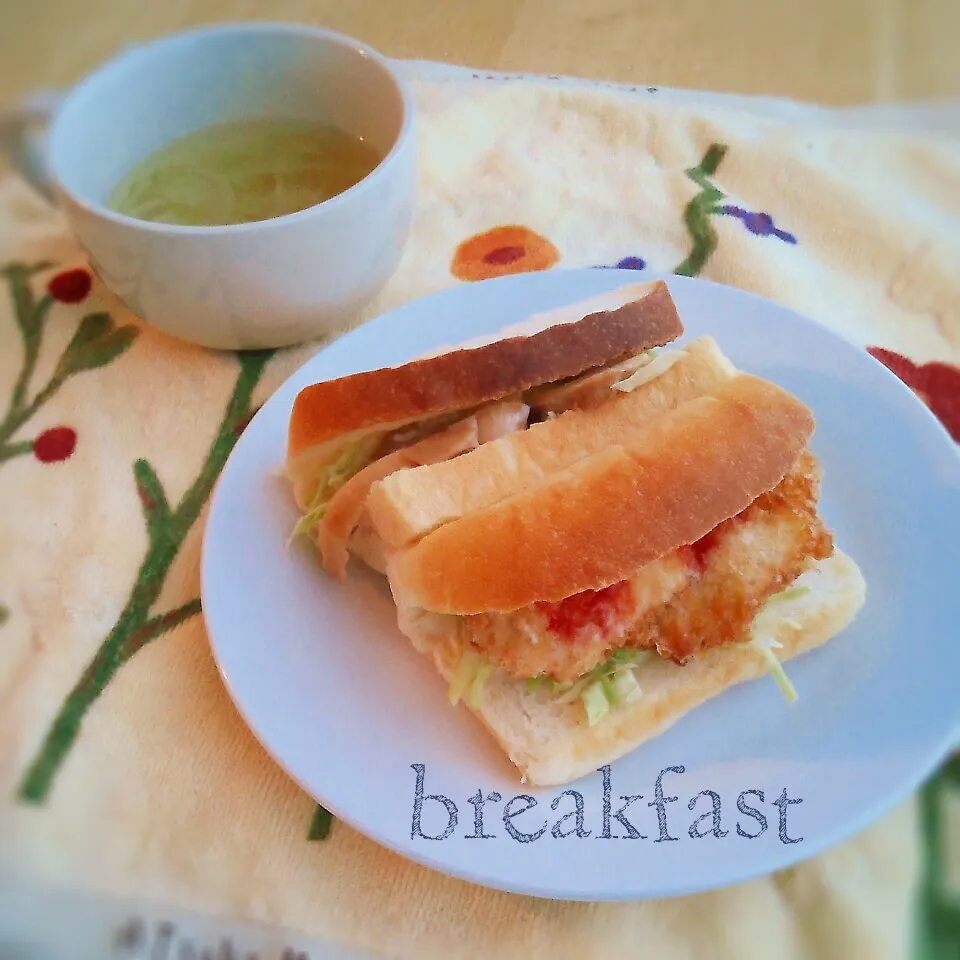 Snapdishの料理写真:湯種山食でサンドイッチ♪|こむぎさん