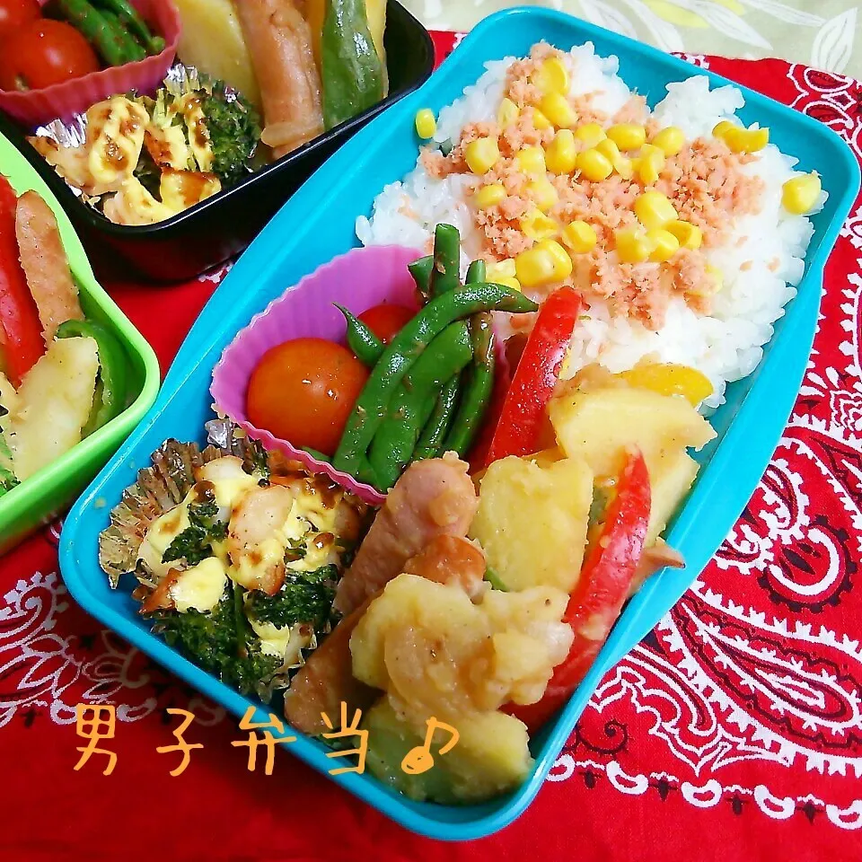 ジャーマンポテト弁当♪|ちびたまさん