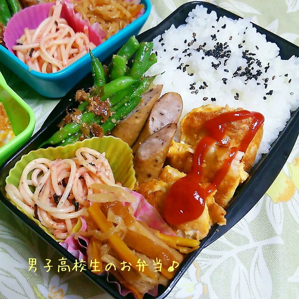 チキンピカタ弁当♪|ちびたまさん