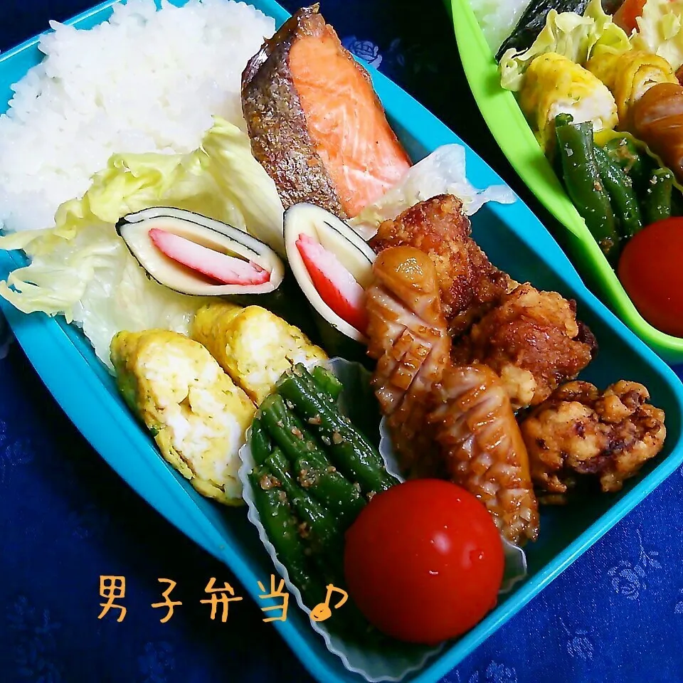 Snapdishの料理写真:唐揚げ弁当♪|ちびたまさん