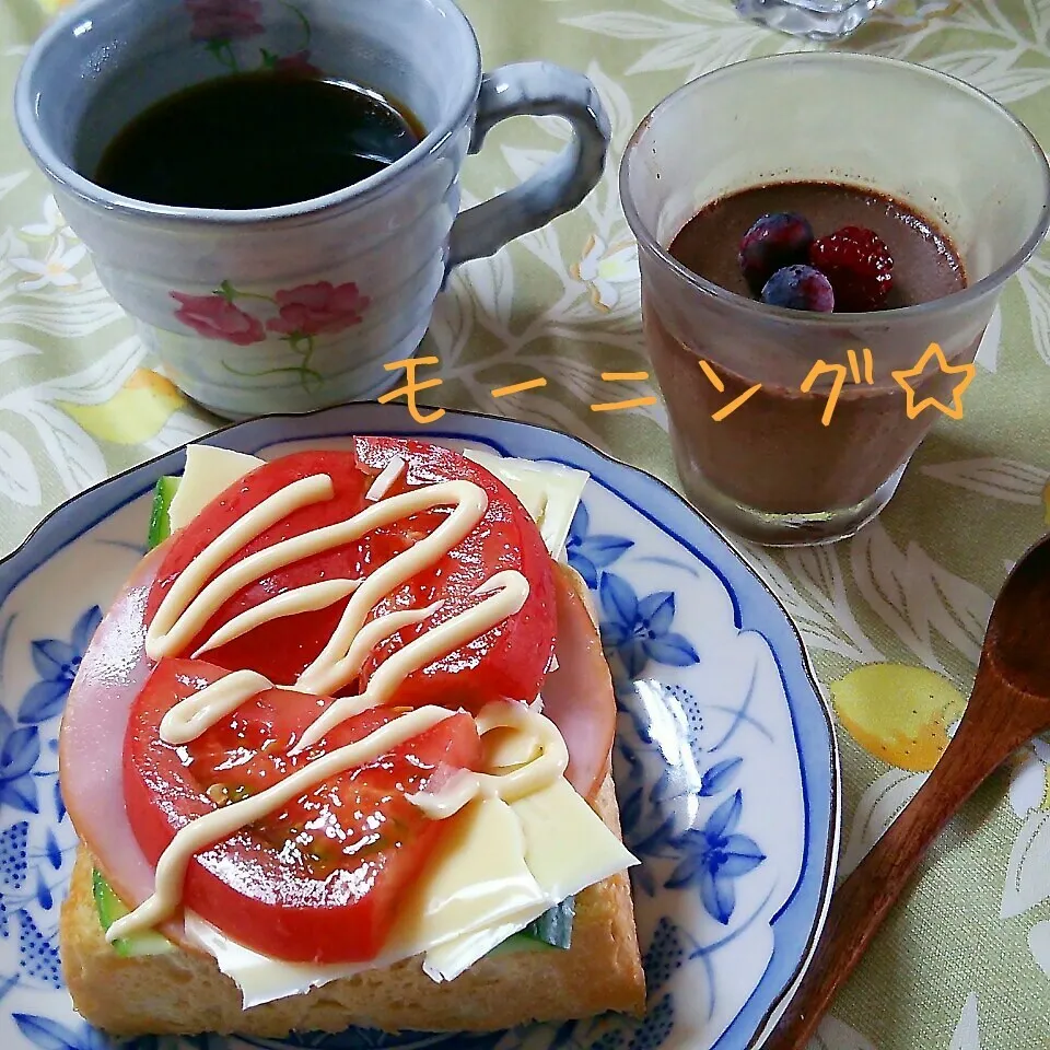 Snapdishの料理写真:オープンサンド☆|ちびたまさん