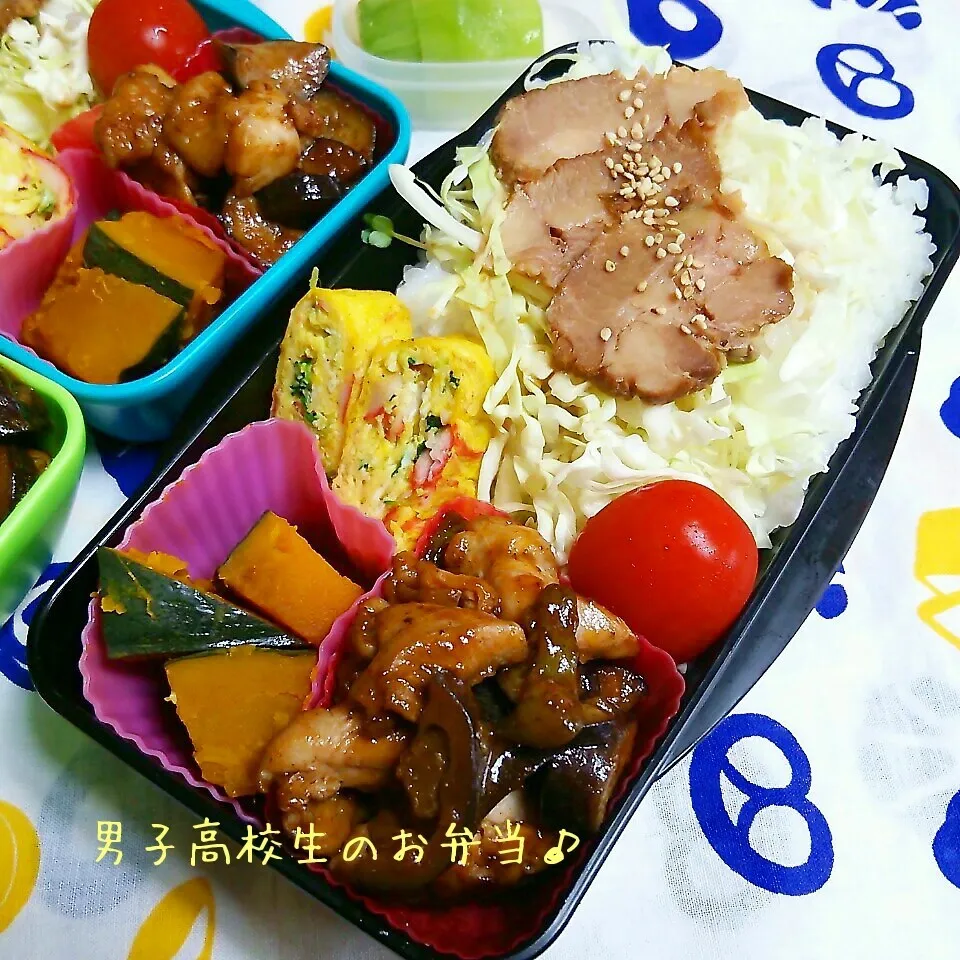 鶏と茄子のケチャップ炒め弁当♪|ちびたまさん