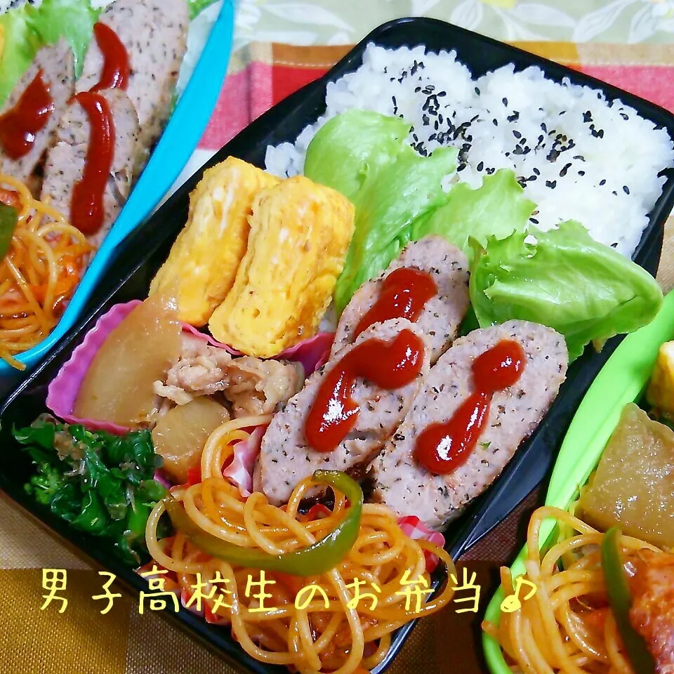 手作りソーセージ弁当♪|ちびたまさん