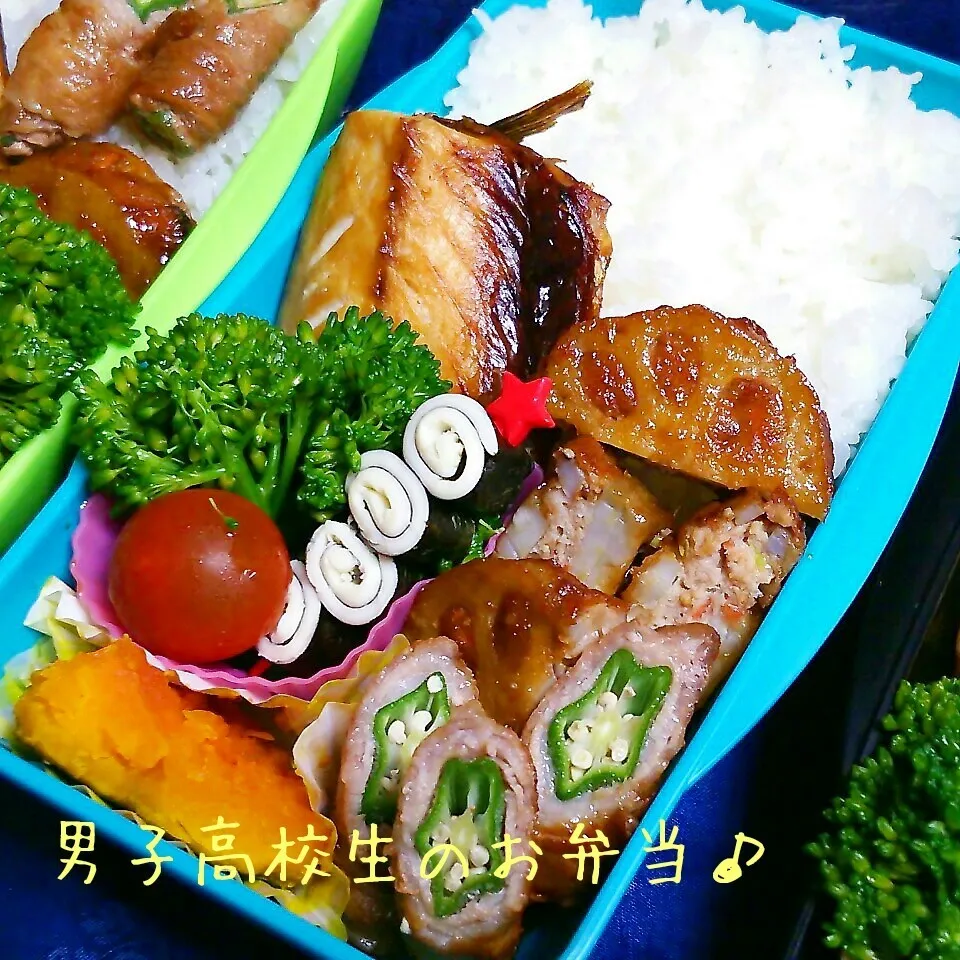 蓮根挟み焼き弁当♪|ちびたまさん