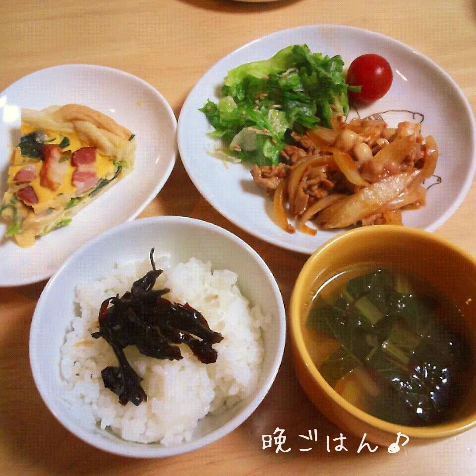 こむぎ家の晩ご飯（4月13日）|こむぎさん