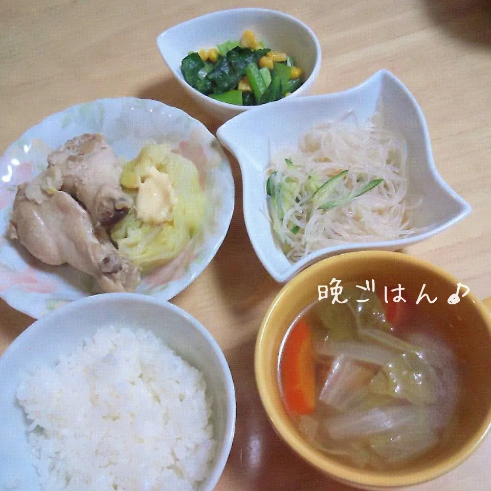 こむぎ家の晩ご飯（4月10日）|こむぎさん