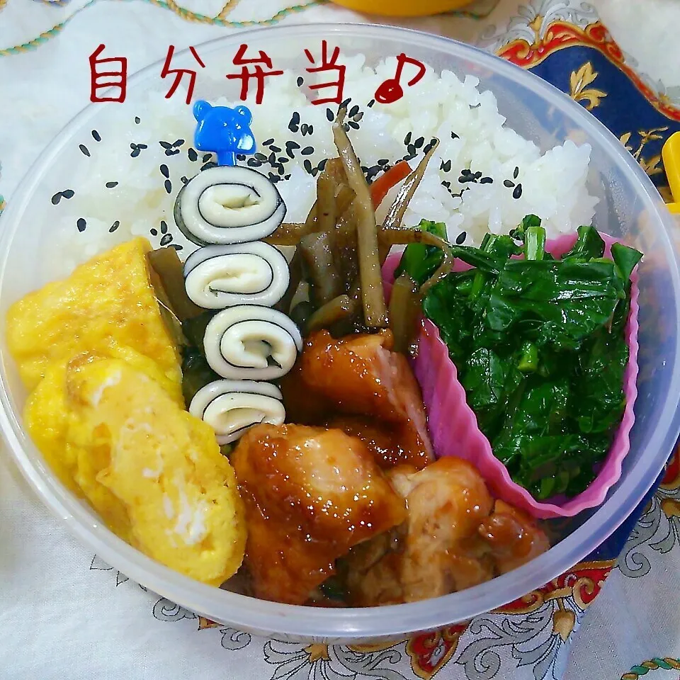 鶏チャーシュー弁当♪|ちびたまさん