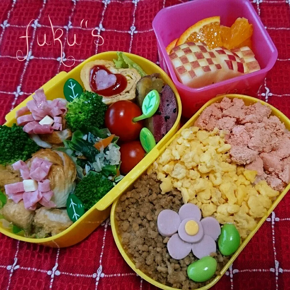 遠足予備日のお弁当♪|ぷ～にゃんさん