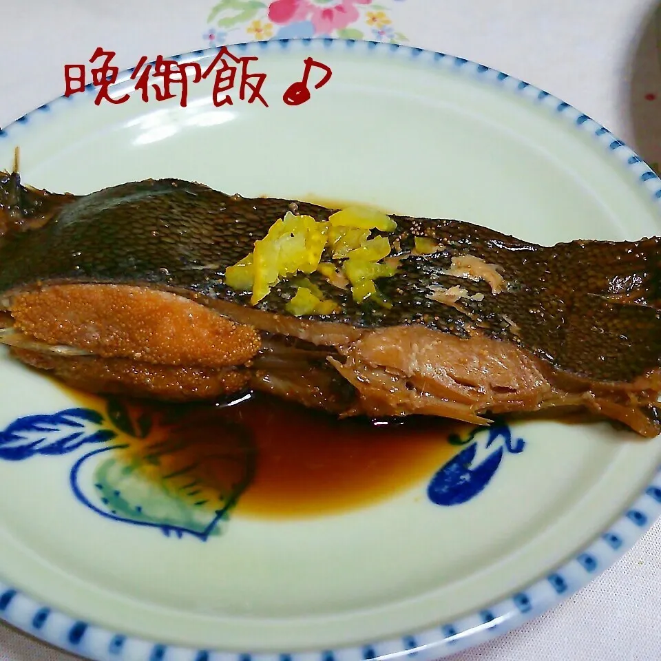 子持ちカレイ煮魚♪|ちびたまさん