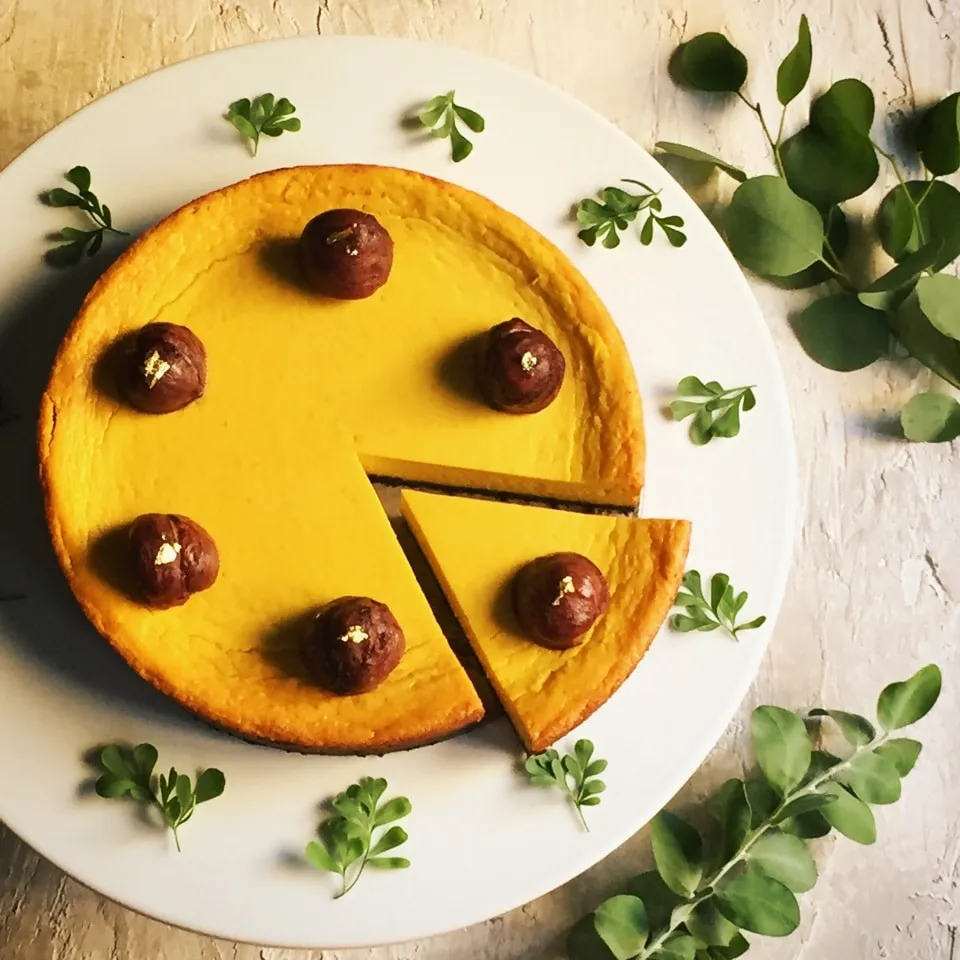 パンプキンチーズケーキ🎃|こはるんママさん