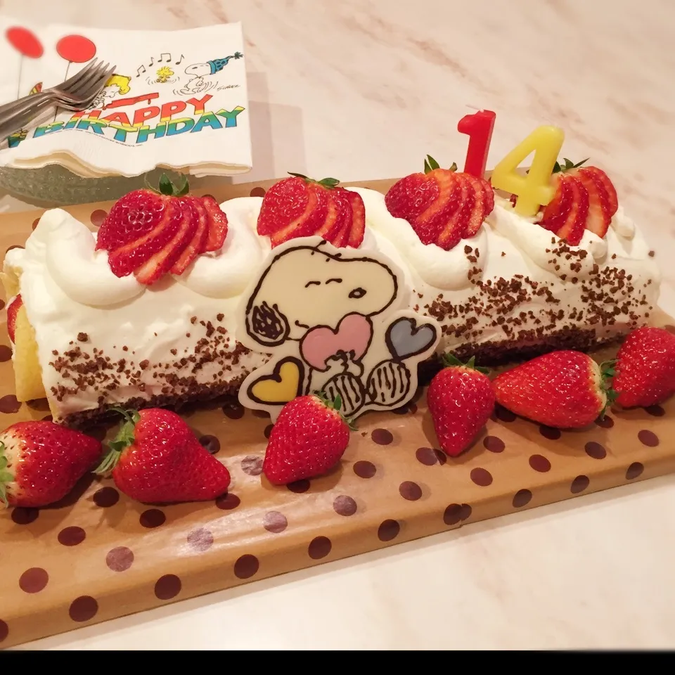 バースデー🍓ロールケーキ|こはるんママさん