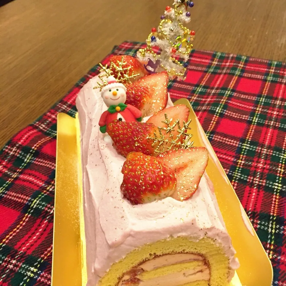 🎄フランボワーズXmasケーキ🎄|こはるんママさん