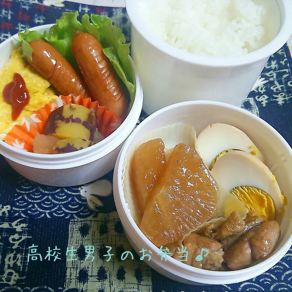 鶏と大根の煮物弁当♪|ちびたまさん