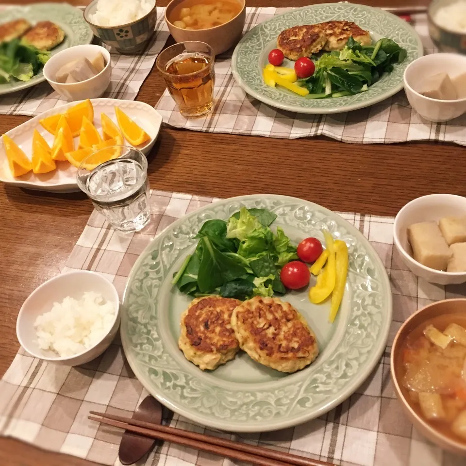 鶏つくねバーグ|こはるんママさん