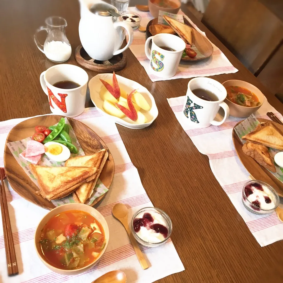 Snapdishの料理写真:2017.1.9 朝ごはん|こはるんママさん