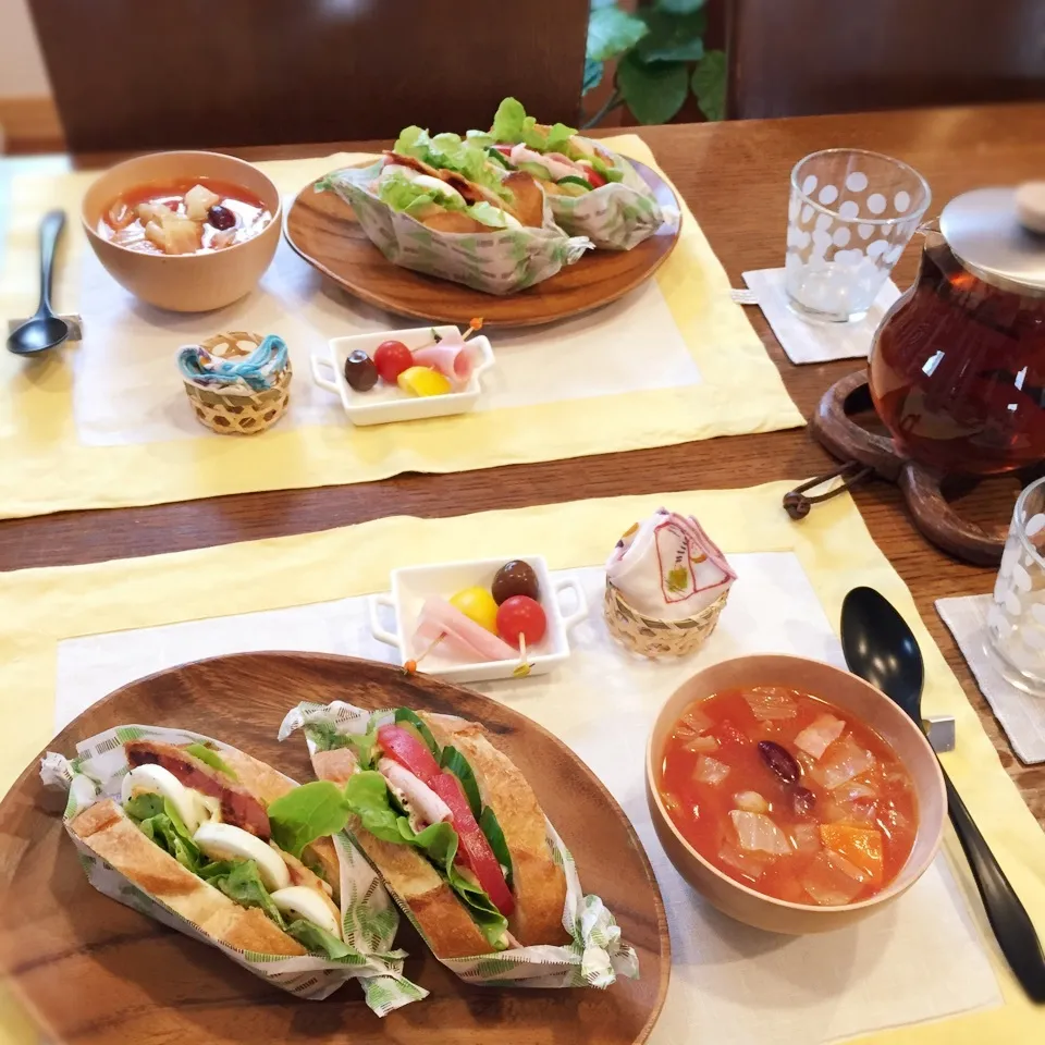 お家でサンドウィッチランチ♬|こはるんママさん