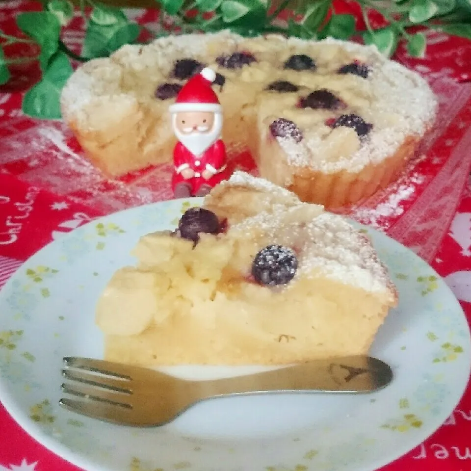 絶品☆簡単りんごタルト♪ブルーベリーも乗せて♥|あやちゃんママさん