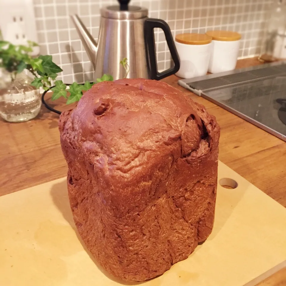 休日の朝にショコラミルク食パン🍞|こはるんママさん