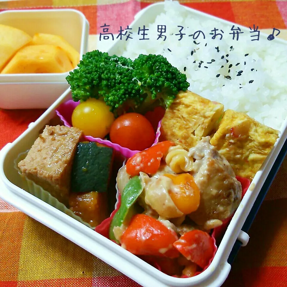 鶏肉のホワイトソース炒め弁当♪|ちびたまさん