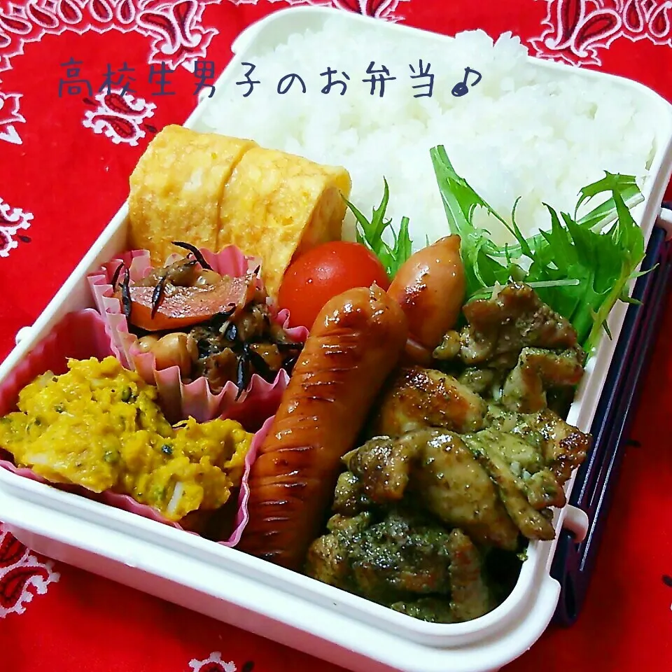 鶏肉のバジルソテー弁当♪|ちびたまさん