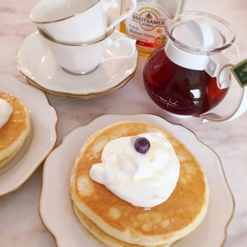 手作りパンケーキでブランチ|こはるんママさん