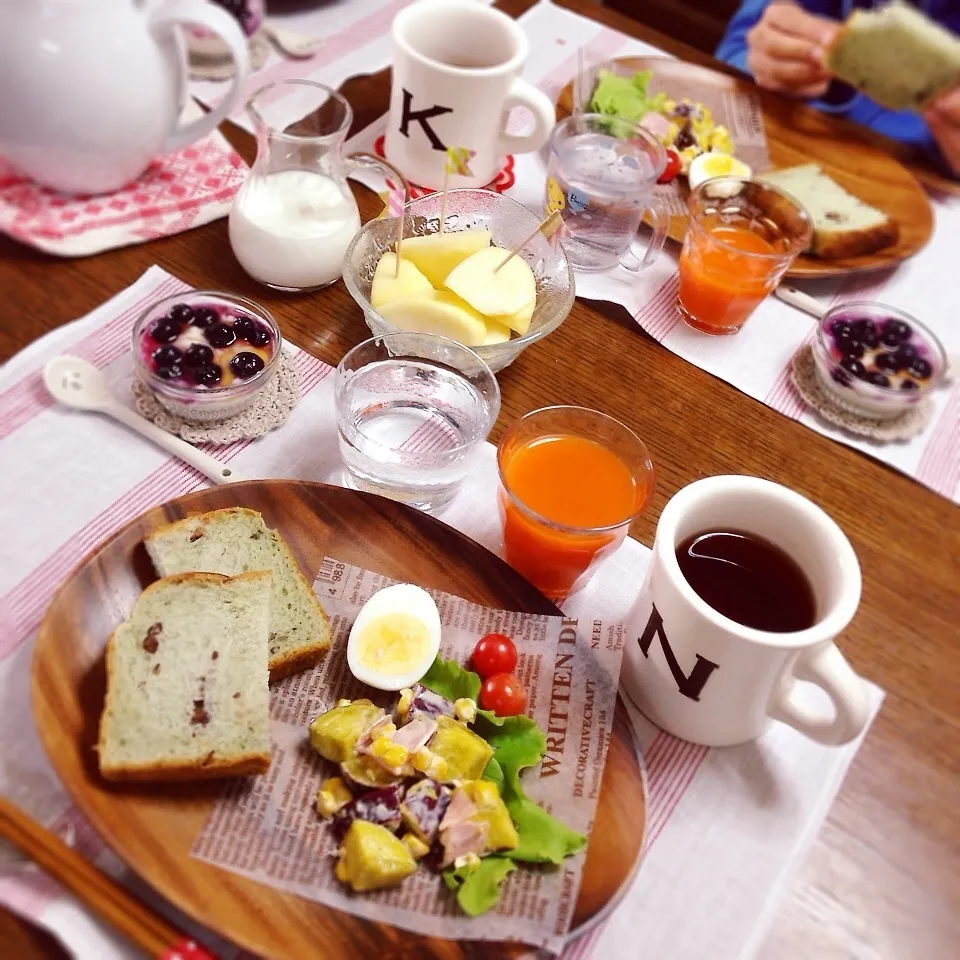 休日のモーニングプレート♡|こはるんママさん