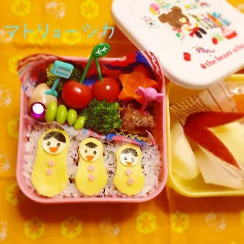 ♡マトリョーシカ弁当♡|こはるんママさん