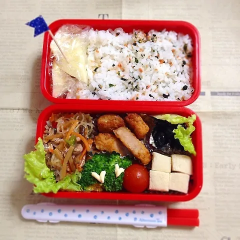 Snapdishの料理写真:♡5/28パパ弁当♡|こはるんママさん