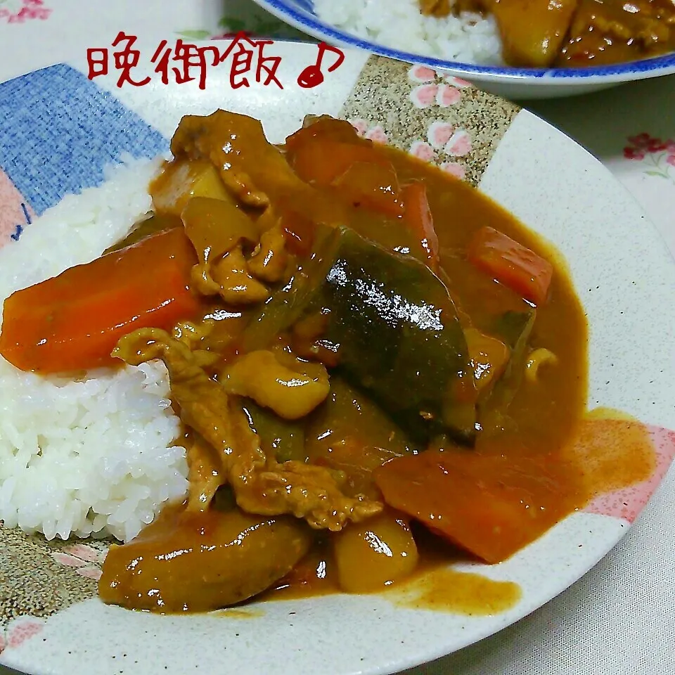 夏野菜カレー♪|ちびたまさん