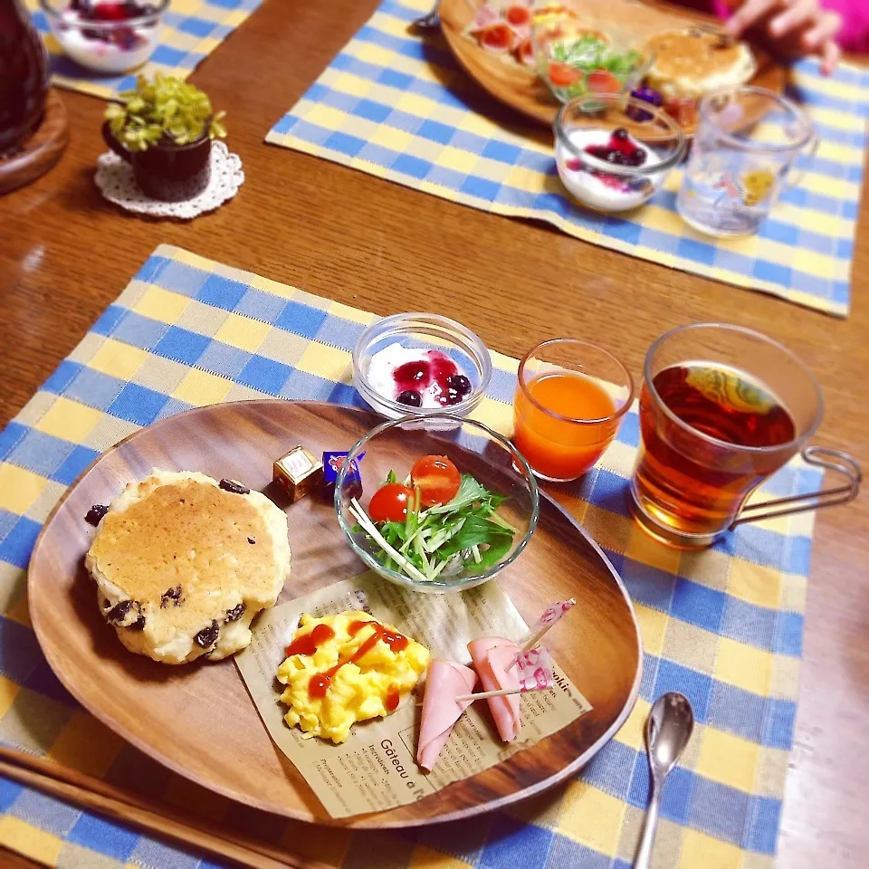 今朝の朝食♡|こはるんママさん