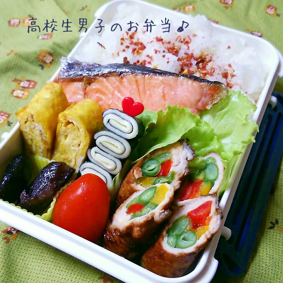 いんげんとパプリカの肉巻き弁当♪|ちびたまさん