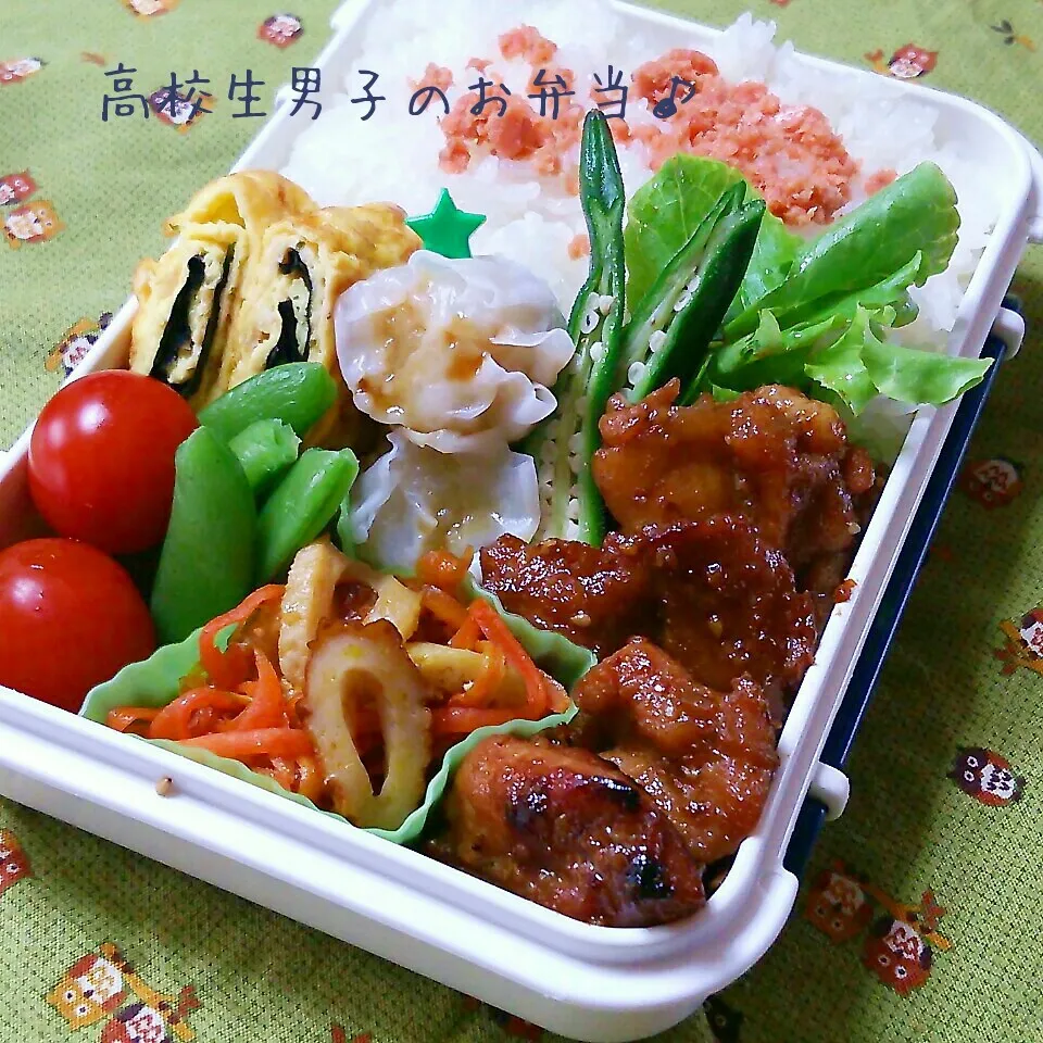 鶏ももごまステーキ弁当♪|ちびたまさん