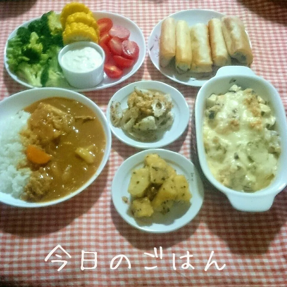 Snapdishの料理写真:晩ごはん|あやちゃんママさん