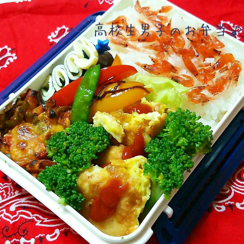 チキンピカタ弁当♪|ちびたまさん