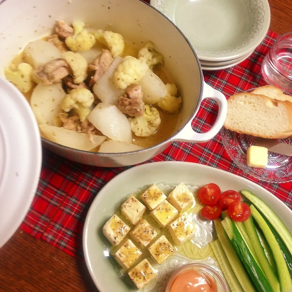 鶏肉と大根のオリーブ油煮|こはるんママさん