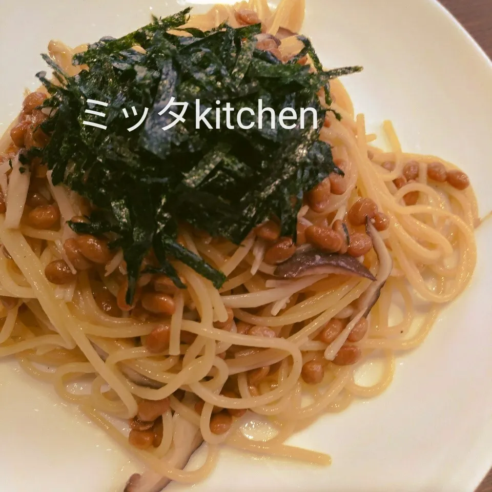 納豆パスタ|ミッタさん