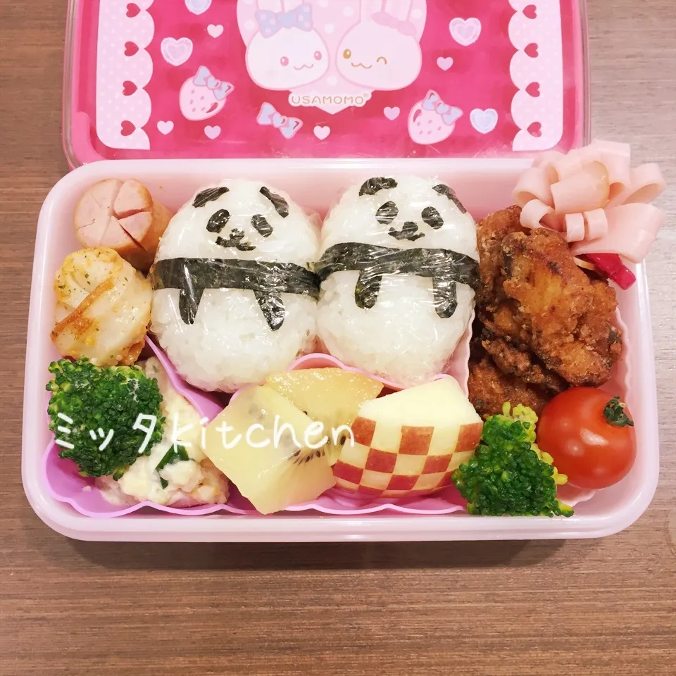 園児弁当。パンダ♪|ミッタさん