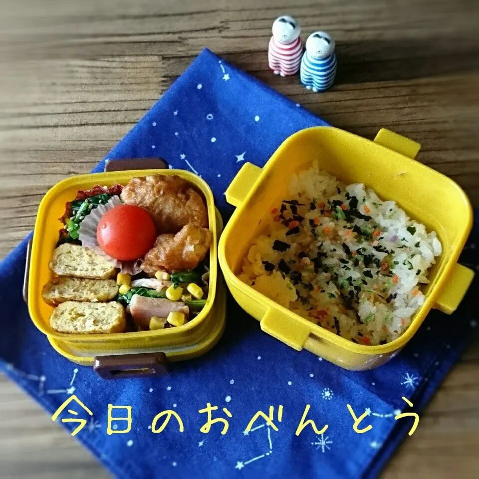 Snapdishの料理写真:おっと弁当 4/13|ふ〜たん**さん