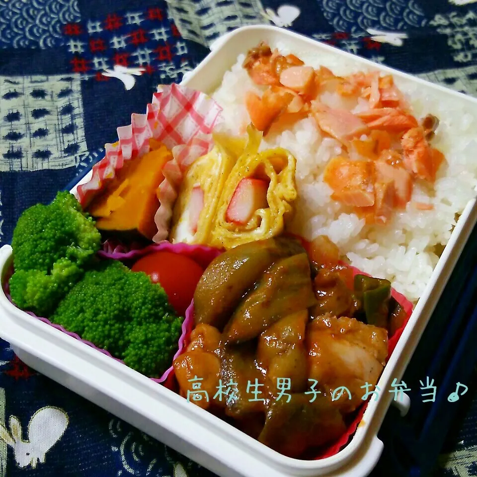 鶏肉のケチャップ炒め弁当♪|ちびたまさん