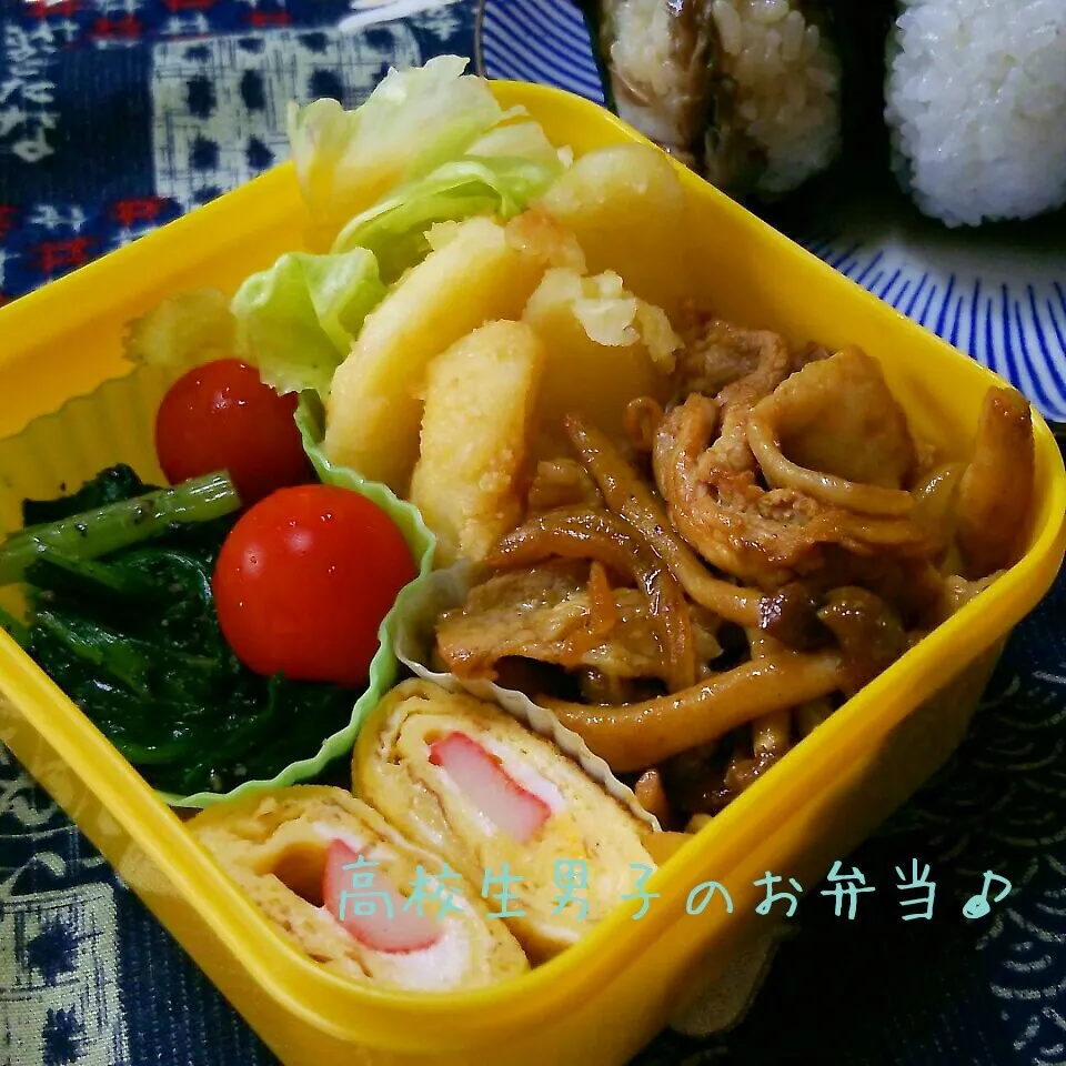 おにぎり＆カレー焼き肉弁当♪|ちびたまさん