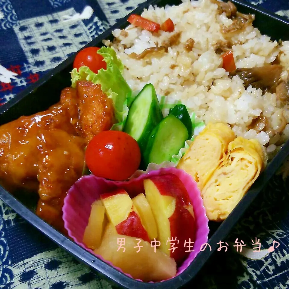 舞茸ご飯弁当♪|ちびたまさん