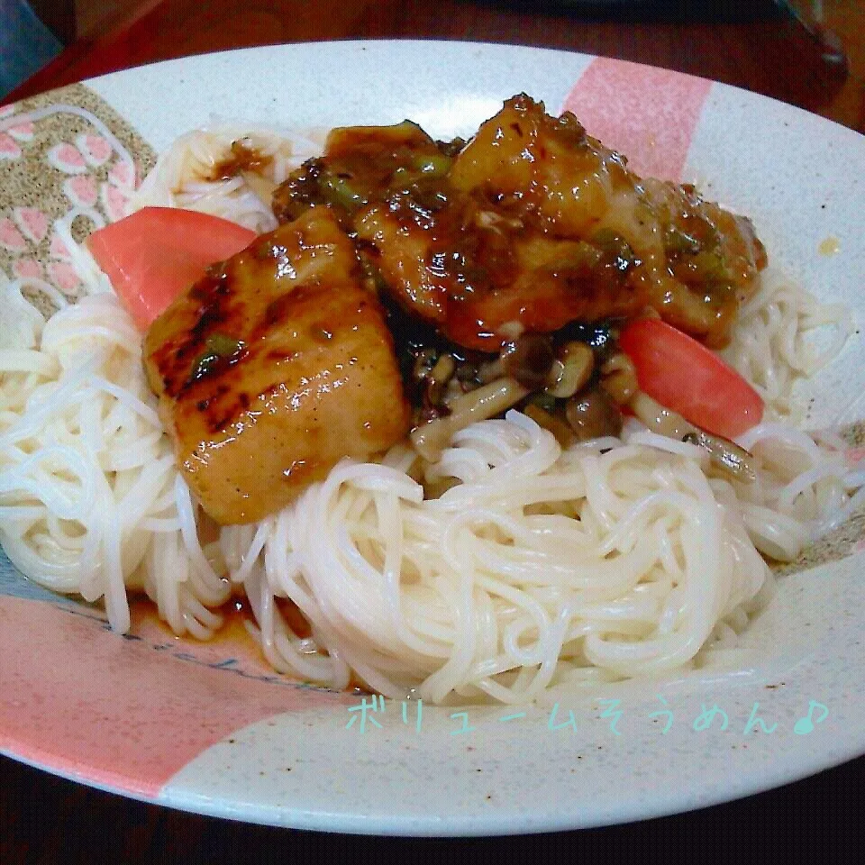 ボリュームそうめん♪|ちびたまさん